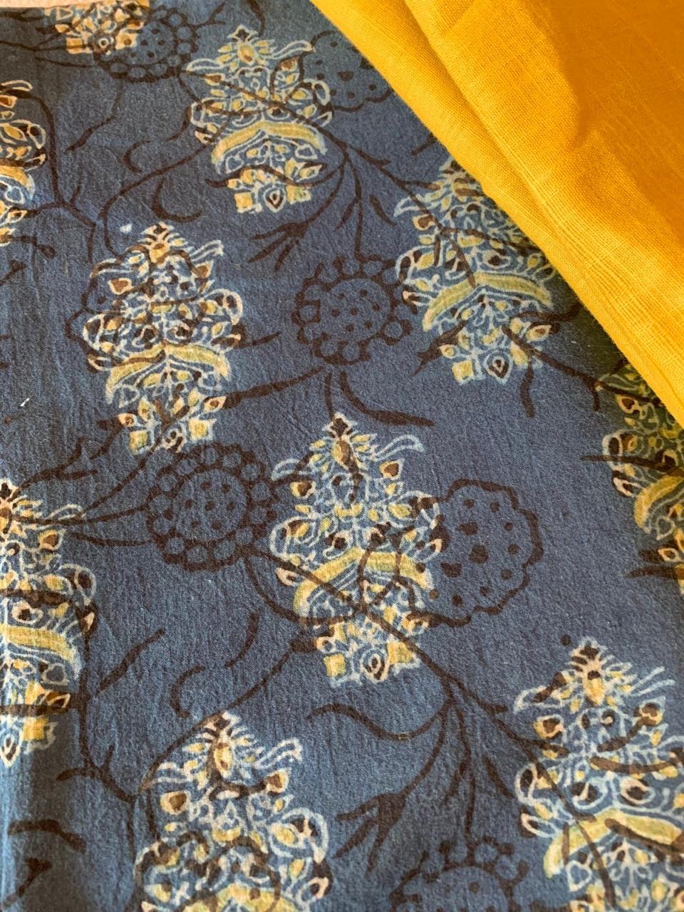 Ajrakh Fabric pure soft cotton hand block