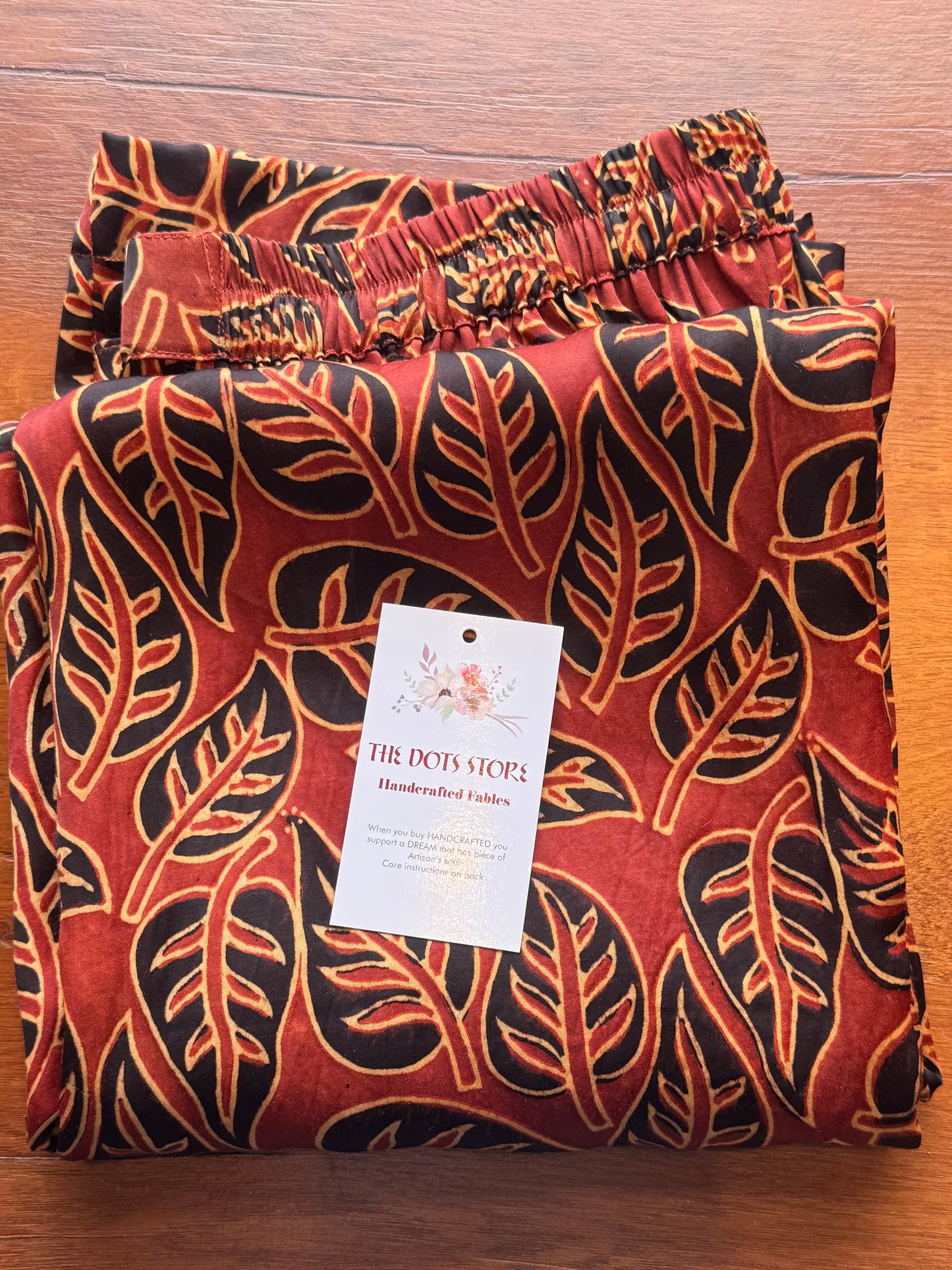 Modal hand painted short kurta and palazzo set